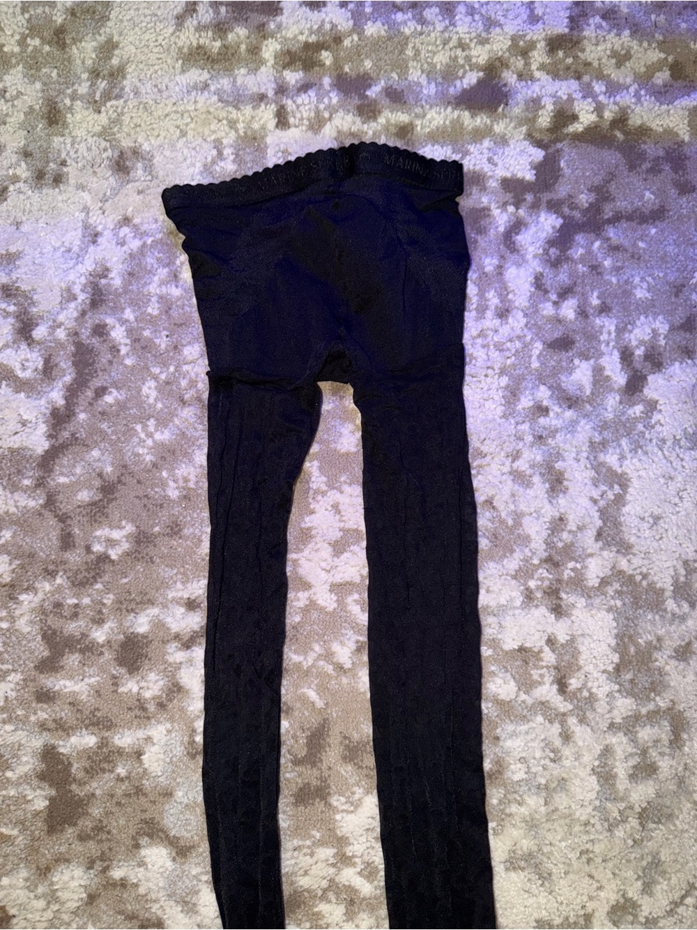 Marine Serre Womens black stockings